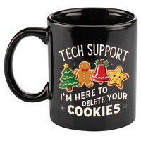 Christmas Tech Support IM Here To Delete Your Cookies 11oz C Handle Ceramic Mug
