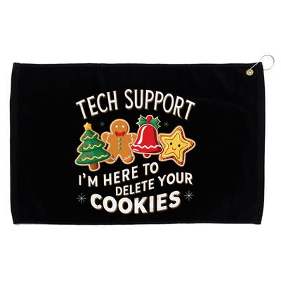 Christmas Tech Support IM Here To Delete Your Cookies Grommeted Golf Towel