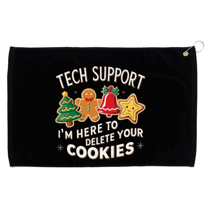 Christmas Tech Support IM Here To Delete Your Cookies Grommeted Golf Towel