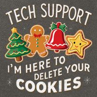 Christmas Tech Support IM Here To Delete Your Cookies Cotton Canvas Backpack