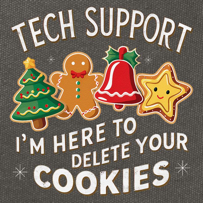 Christmas Tech Support IM Here To Delete Your Cookies Cotton Canvas Backpack