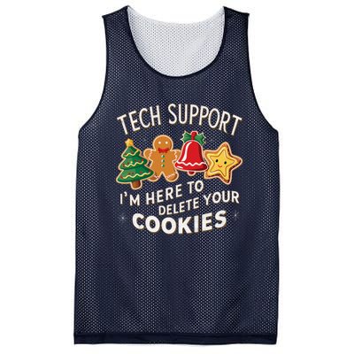 Christmas Tech Support IM Here To Delete Your Cookies Mesh Reversible Basketball Jersey Tank