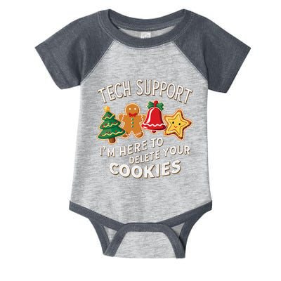 Christmas Tech Support IM Here To Delete Your Cookies Infant Baby Jersey Bodysuit