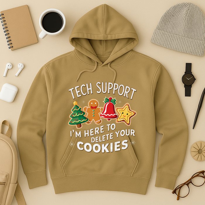 Christmas Tech Support IM Here To Delete Your Cookies Hoodie