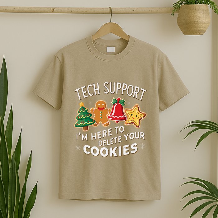 Christmas Tech Support IM Here To Delete Your Cookies T-Shirt