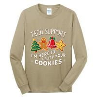 Christmas Tech Support IM Here To Delete Your Cookies Tall Long Sleeve T-Shirt