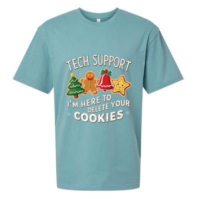 Christmas Tech Support IM Here To Delete Your Cookies Sueded Cloud Jersey T-Shirt