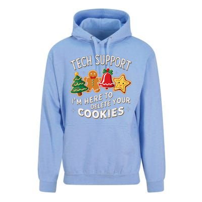 Christmas Tech Support IM Here To Delete Your Cookies Unisex Surf Hoodie