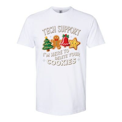 Christmas Tech Support IM Here To Delete Your Cookies Softstyle CVC T-Shirt