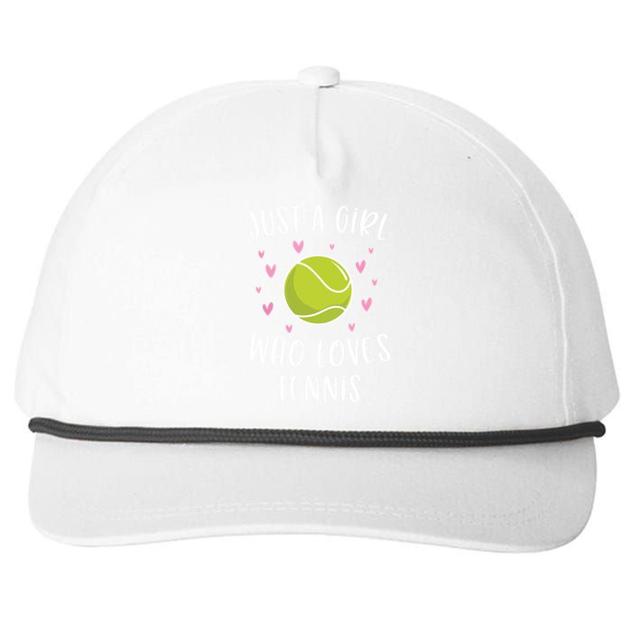 Cute Tennis Shirts For Girls Just A Girl Who Loves Tennis Snapback Five-Panel Rope Hat