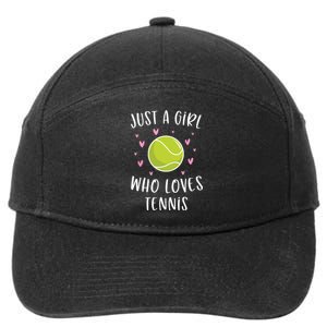 Cute Tennis Shirts For Girls Just A Girl Who Loves Tennis 7-Panel Snapback Hat