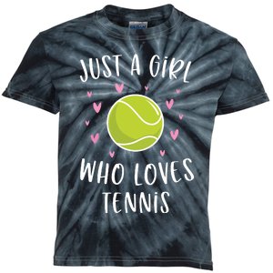 Cute Tennis Shirts For Girls Just A Girl Who Loves Tennis Kids Tie-Dye T-Shirt