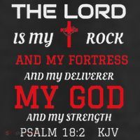 Christian T S Bible Scripture Verse Psalm 182 Cool Comfort Performance Bucket Hat
