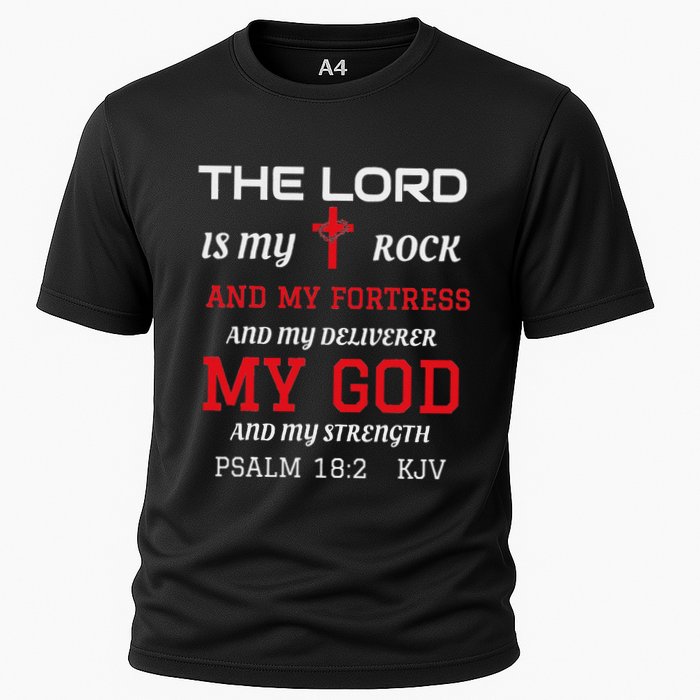 Christian T S Bible Scripture Verse Psalm 182 Cooling Performance Crew T-Shirt