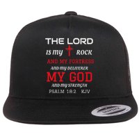 Christian T S Bible Scripture Verse Psalm 182 Flat Bill Trucker Hat