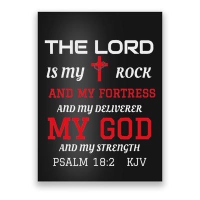 Christian T S Bible Scripture Verse Psalm 182 Poster