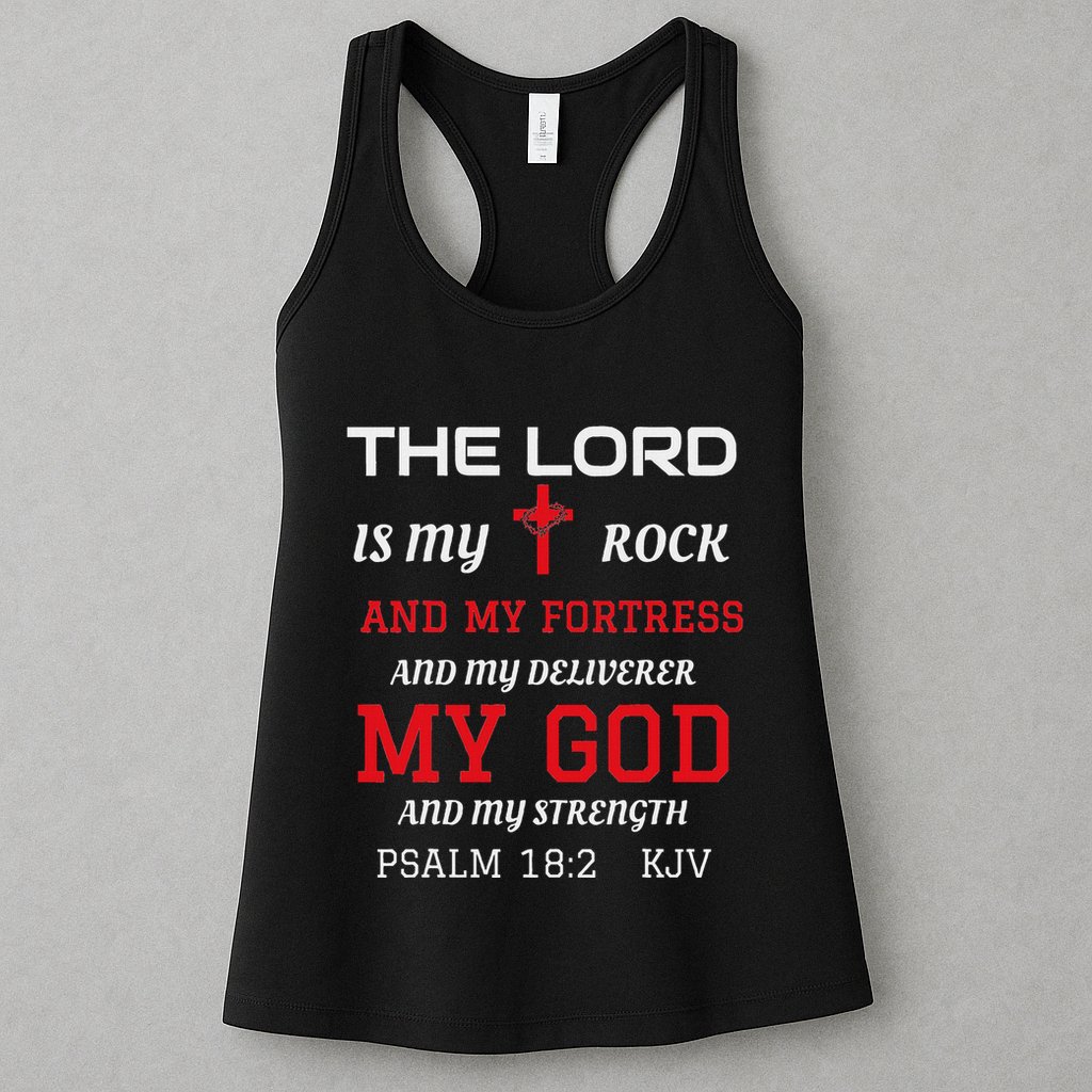 Christian T S Bible Scripture Verse Psalm 182 Womens Tank Top