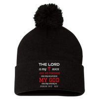 Christian T S Bible Scripture Verse Psalm 182 Pom Pom 12in Knit Beanie