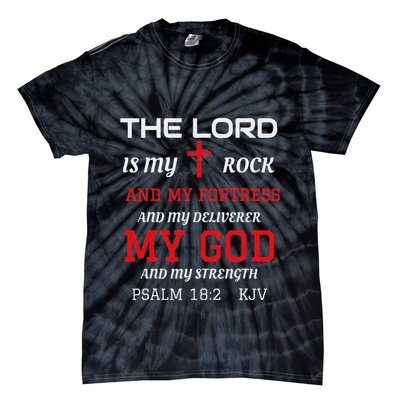 Christian T S Bible Scripture Verse Psalm 182 Tie-Dye T-Shirt