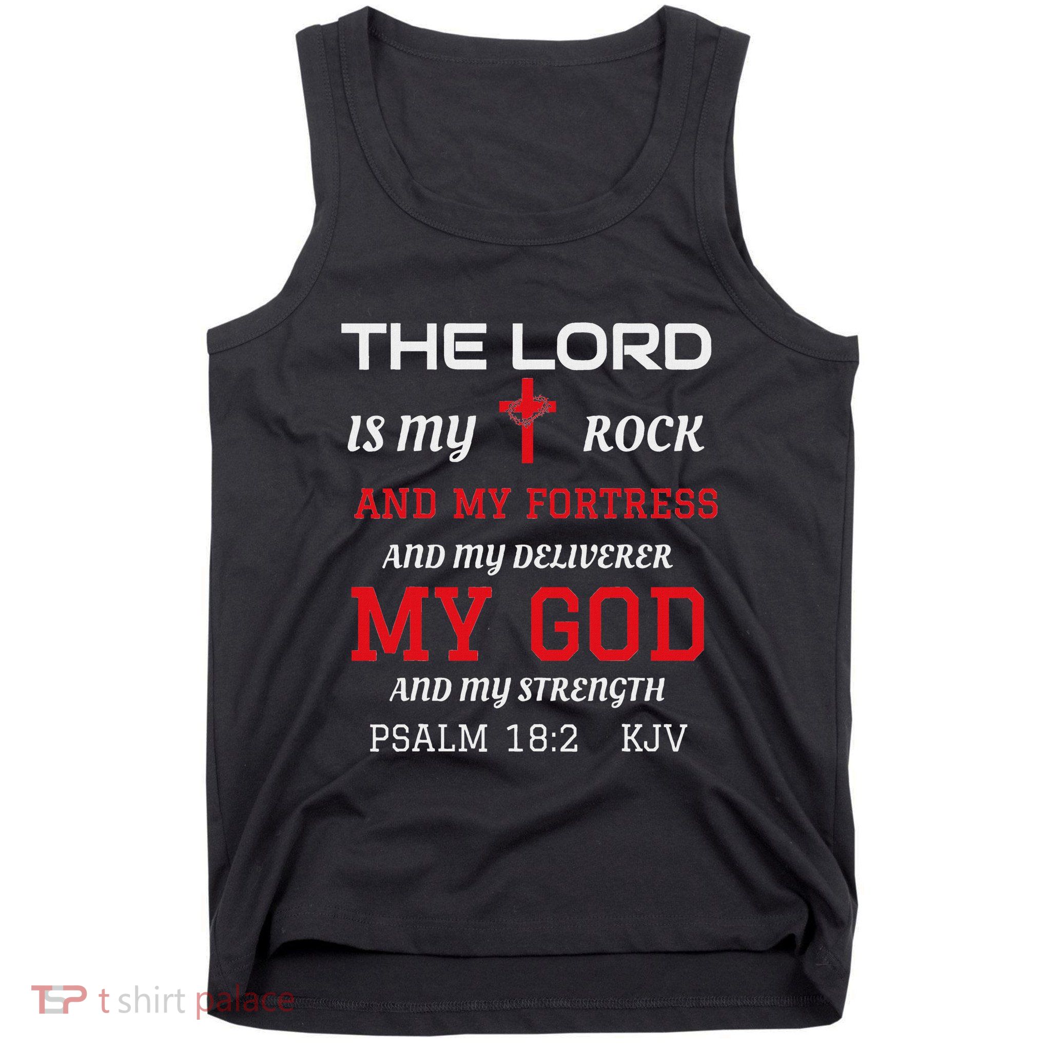 Christian T S Bible Scripture Verse Psalm 182 Tank Top