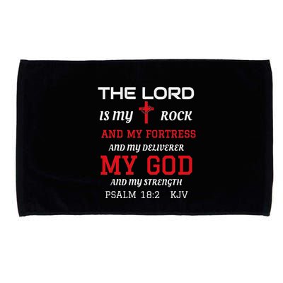 Christian T S Bible Scripture Verse Psalm 182 Microfiber Hand Towel