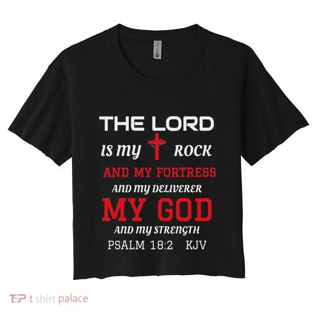 Christian T S Bible Scripture Verse Psalm 182 Crop Top