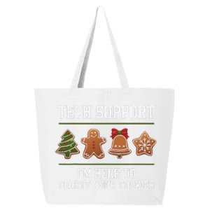 Christmas Tech Support Here To Delete Cookies Xmas 25L Jumbo Tote