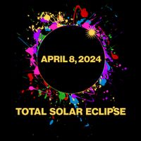 Cool Total Solar Eclipse April 8 2014 Paint Splatter Stripe Pom Pom Beanie