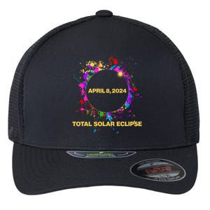 Cool Total Solar Eclipse April 8 2014 Paint Splatter Flexfit Unipanel Trucker Cap