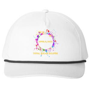 Cool Total Solar Eclipse April 8 2014 Paint Splatter Snapback Five-Panel Rope Hat