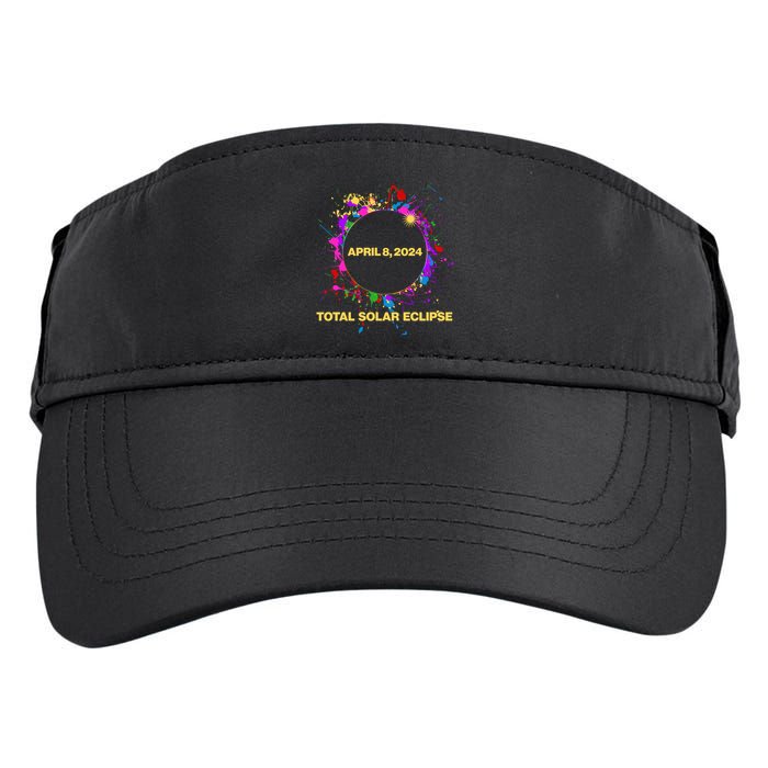 Cool Total Solar Eclipse April 8 2014 Paint Splatter Adult Drive Performance Visor