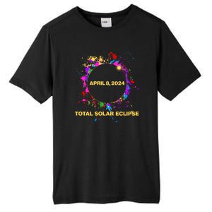 Cool Total Solar Eclipse April 8 2014 Paint Splatter Tall Fusion ChromaSoft Performance T-Shirt