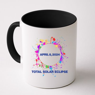 Cool Total Solar Eclipse April 8 2014 Paint Splatter Mug