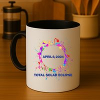 Cool Total Solar Eclipse April 8 2014 Paint Splatter Mug