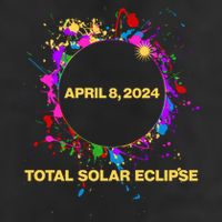 Cool Total Solar Eclipse April 8 2014 Paint Splatter 11oz C Handle Ceramic Mug
