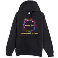 Cool Total Solar Eclipse April 8 2014 Paint Splatter Premium Pullover Hoodie