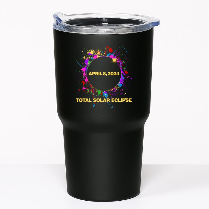 Cool Total Solar Eclipse April 8 2014 Paint Splatter Tumbler