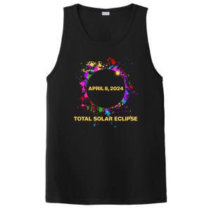 Cool Total Solar Eclipse April 8 2014 Paint Splatter PosiCharge Competitor Tank