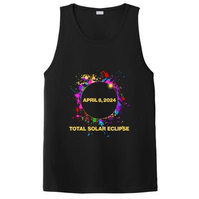 Cool Total Solar Eclipse April 8 2014 Paint Splatter PosiCharge Competitor Tank