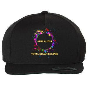 Cool Total Solar Eclipse April 8 2014 Paint Splatter Wool Snapback Cap