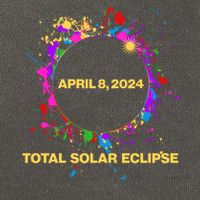 Cool Total Solar Eclipse April 8 2014 Paint Splatter Cotton Canvas Backpack