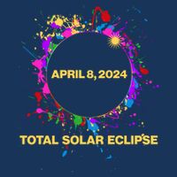 Cool Total Solar Eclipse April 8 2014 Paint Splatter Cool Comfort Performance Bucket Hat