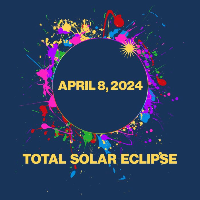 Cool Total Solar Eclipse April 8 2014 Paint Splatter Cool Comfort Performance Bucket Hat
