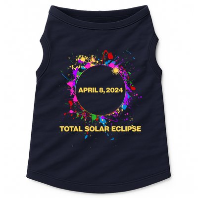 Cool Total Solar Eclipse April 8 2014 Paint Splatter Doggie Tank