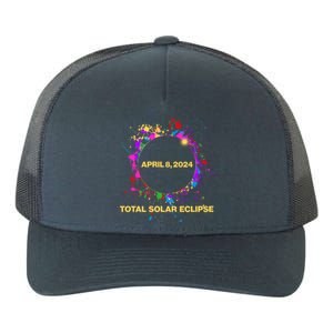 Cool Total Solar Eclipse April 8 2014 Paint Splatter Yupoong Adult 5-Panel Trucker Hat