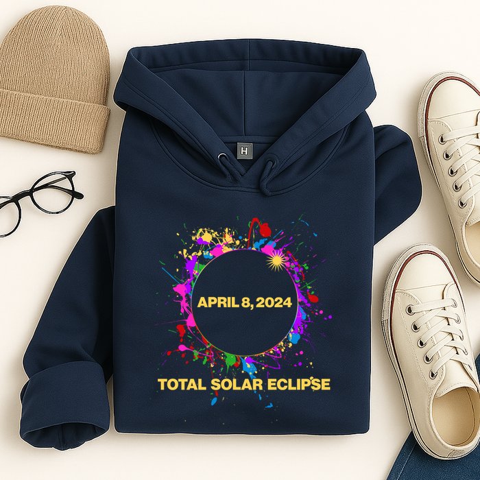 Cool Total Solar Eclipse April 8 2014 Paint Splatter Hoodie