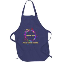 Cool Total Solar Eclipse April 8 2014 Paint Splatter Full-Length Apron With Pockets