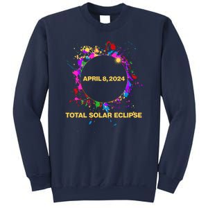 Cool Total Solar Eclipse April 8 2014 Paint Splatter Sweatshirt