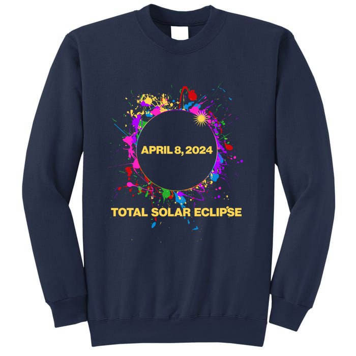Cool Total Solar Eclipse April 8 2014 Paint Splatter Sweatshirt