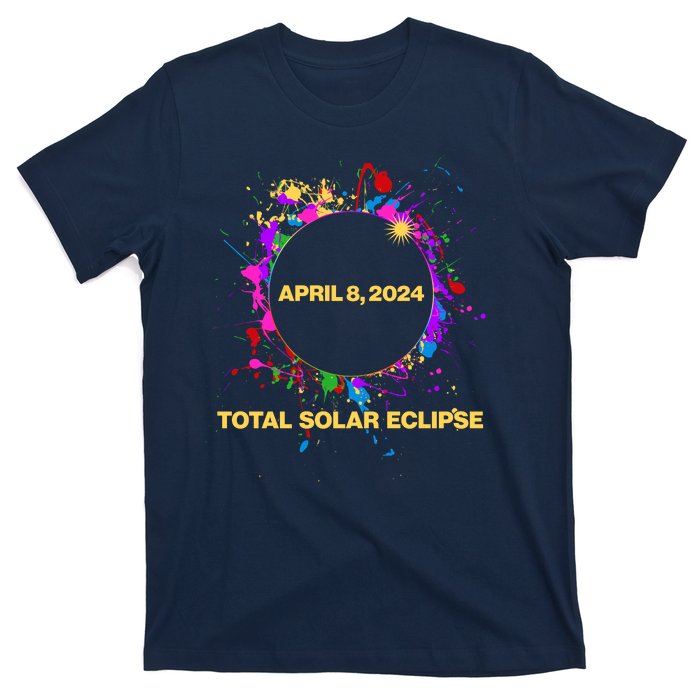 Cool Total Solar Eclipse April 8 2014 Paint Splatter T-Shirt